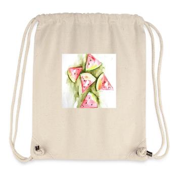 Wassermelonen - Stanley/Stella recycelter Gym Bag - Naturweiß - Vorne