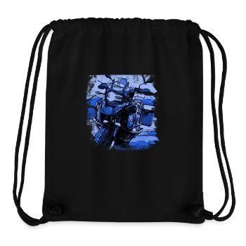 Motorrad GS black blau - Stanley/Stella recycelter Gym Bag - Schwarz - Vorne