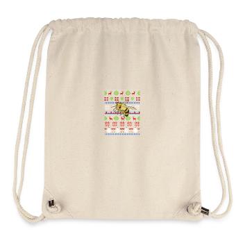 Abeille Ugly Noël - Sac à cordon recyclé Stanley/Stella - blanc naturel - Devant