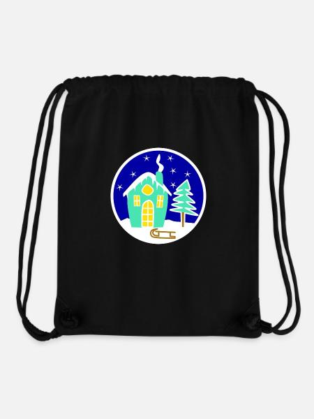 Winterlandschaft - Stanley/Stella recycelter Gym Bag - Schwarz