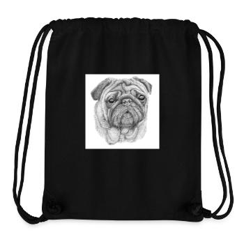 Pug mops Sticker - Stanley/Stella Recycled Gym Bag - black - Front