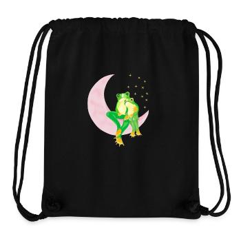 Liebende Fröschen - Stanley/Stella recycelter Gym Bag - Schwarz - Vorne