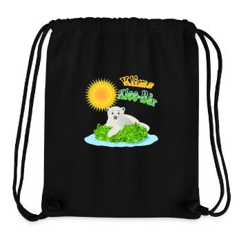 Klima Klee-Bär (Klima-Kleber) - Stanley/Stella recycelter Gym Bag - Schwarz - Vorne