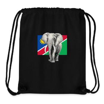 Elephant flag of Namibia - Stanley/Stella Recycled Gym Bag - black - Front