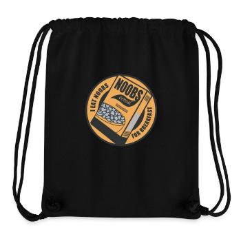 n00b Breakfast - Stanley/Stella Recycled Gym Bag - black - Front