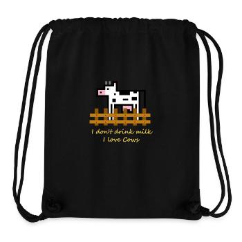 LoveCows - Stanley/Stella Recycled Gym Bag - black - Front