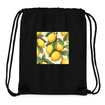 Lemon Fruit - Stanley/Stella Recycled Gym Bag - black - Front