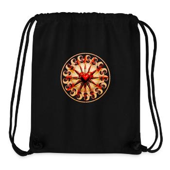 Heart Waves - Vibration of Your Heart - Stanley/Stella Recycled Gym Bag - black - Front