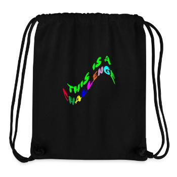 this is a challenge - Stanley/Stella recycelter Gym Bag - Schwarz - Vorne