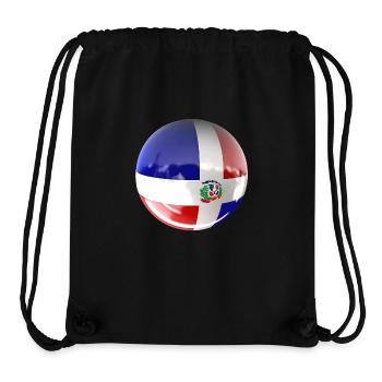 La République Dominicaine : Le paradis des Caraïbes - Sac à cordon recyclé Stanley/Stella - noir - Devant