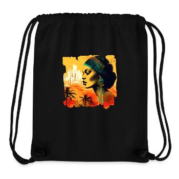Rio de Janeiro, la célèbre métropole du Brésil - Sac à cordon recyclé Stanley/Stella - noir - Devant