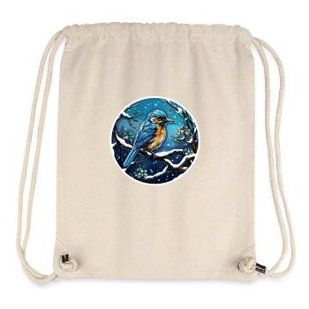 Sittelle en hiver - Sac à cordon recyclé Stanley/Stella - blanc naturel - Devant
