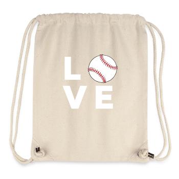 Baseball-Liebe - Stanley/Stella recycelter Gym Bag - Naturweiß - Vorne
