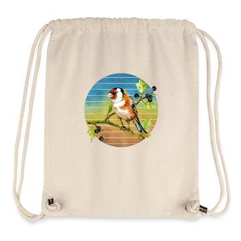 Bunter Vogel - Stanley/Stella recycelter Gym Bag - Naturweiß - Vorne