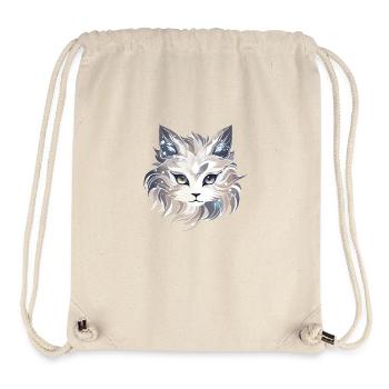 Cat - illustration - Stanley/Stella Recycled Gym Bag - natural - Front