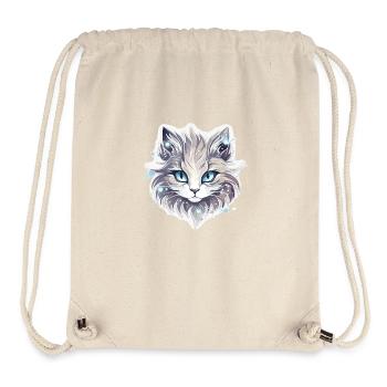 Cat - illustration - Stanley/Stella Recycled Gym Bag - natural - Front