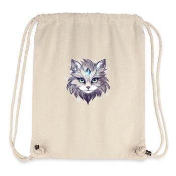 Cat - illustration - Stanley/Stella Recycled Gym Bag - natural - Front