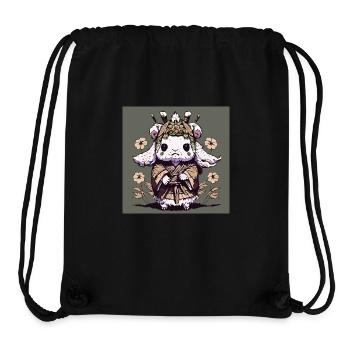 Goat in kimono - Stanley/Stella Recycled Gym Bag - black - Front
