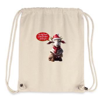 Christmas Lamb - Stanley/Stella Recycled Gym Bag - natural - Front