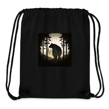Bär im Wald, Liebesbären - Stanley/Stella recycelter Gym Bag - Schwarz - Vorne