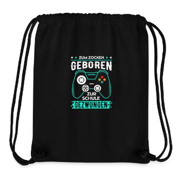Gaming - Stanley/Stella recycelter Gym Bag - Schwarz - Vorne