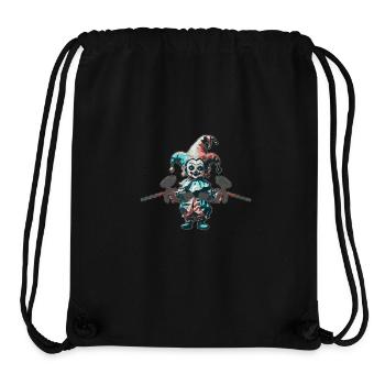 Embroydyred Paintball Horror Narr Print - Stanley/Stella recycelter Gym Bag - Schwarz - Vorne