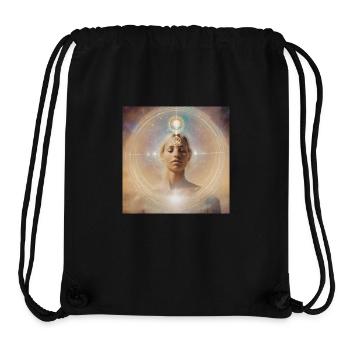 Astrologie - Sac à cordon recyclé Stanley/Stella - noir - Devant