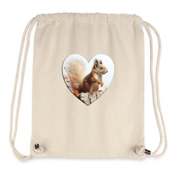 Squirrels are small rodents - Stanley/Stella Recycled Gym Bag - natural - Front