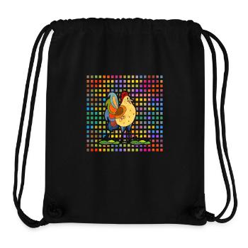 Rooster - Stanley/Stella Recycled Gym Bag - black - Front