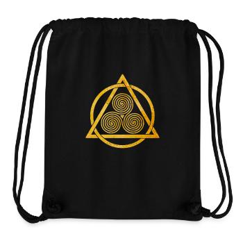 Celtic Ornament - Stanley/Stella Recycled Gym Bag - black - Front