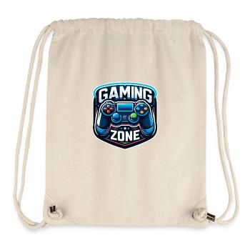 Gaming Zone - Controller Illustration - Stanley/Stella recycelter Gym Bag - Naturweiß - Vorne