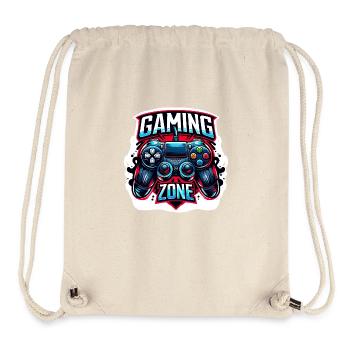 Gaming Zone - Controller Illustration - Stanley/Stella recycelter Gym Bag - Naturweiß - Vorne