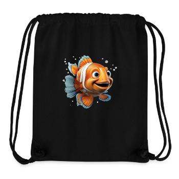 Clownfische haben orange-weiße Körperzeichnungen - Stanley/Stella recycelter Gym Bag - Schwarz - Vorne