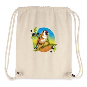 Bunter Vogel - Stanley/Stella recycelter Gym Bag - Naturweiß - Vorne