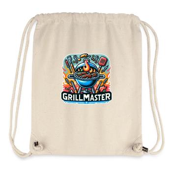 GrillMaster - Illustration de gril - Sac à cordon recyclé Stanley/Stella - blanc naturel - Devant