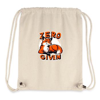 Zero Given - Fuchs Illustration - Stanley/Stella recycelter Gym Bag - Naturweiß - Vorne