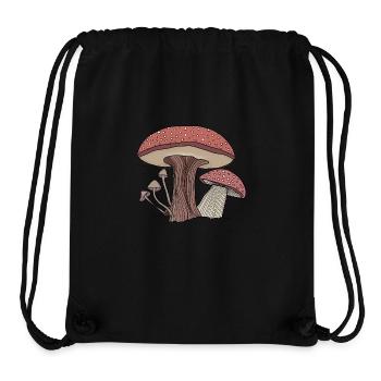 Mushrooms - Stanley/Stella Recycled Gym Bag - black - Front