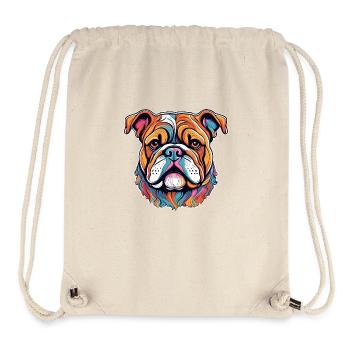 Bouledogue américain - Sac à cordon recyclé Stanley/Stella - blanc naturel - Devant
