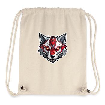Wolf Tattoo - Stanley/Stella Recycled Gym Bag - natural - Front