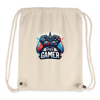 Pro Gamer - Controller Illustration - Stanley/Stella recycelter Gym Bag - Naturweiß - Vorne