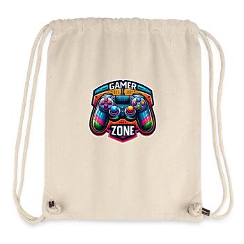 Gamer Zone - Controller Illustration - Stanley/Stella Recycled Gym Bag - natural - Front