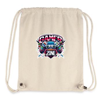 Gamer Zone - Controller Illustration - Stanley/Stella recycelter Gym Bag - Naturweiß - Vorne