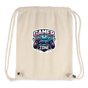 Gamer Zone - Controller Illustration - Stanley/Stella Recycled Gym Bag - natural - Front