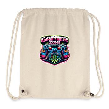 Gamer Zone - Controller Illustration - Stanley/Stella Recycled Gym Bag - natural - Front