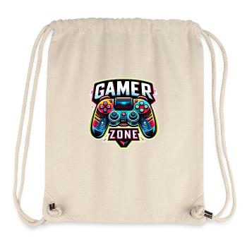 Gamer Zone - Controller Illustration - Stanley/Stella recycelter Gym Bag - Naturweiß - Vorne