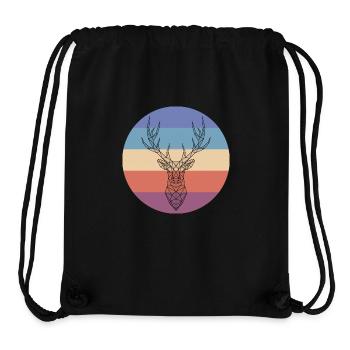 Deer - Stanley/Stella Recycled Gym Bag - black - Front