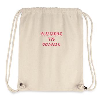 Schlittenfahren ist Saison - Stanley/Stella recycelter Gym Bag - Naturweiß - Vorne