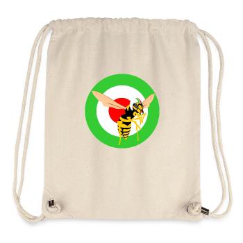 Wasp Mod Target Green - Stanley/Stella Recycled Gym Bag - natural - Front