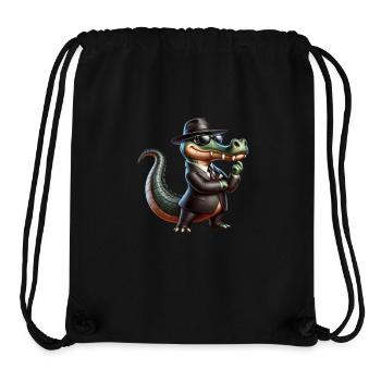 Mafia Alligator - Sac à cordon recyclé Stanley/Stella - noir - Devant