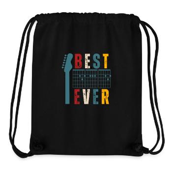 Gitarre Bester Vater aller Zeiten - Stanley/Stella recycelter Gym Bag - Schwarz - Vorne